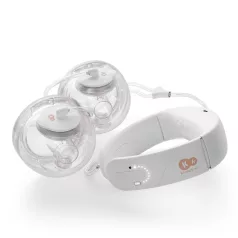   Kinderkraft GentleNeste Double hands-Free Elektromos Mellszívó Nyakmelegítő Funkcióval - Kényelmes Fejéshez és Praktikus Mindennapi Használathoz