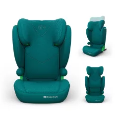 Kinderkraft Autósülés Junior Fix 2 Plus (100-150cm) Zöld – NaturalBabyShop részletes termékkép és vásárlási információ