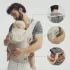 Kinderkraft CARRYBEE Black Ergonomikus Babahordozó 3 Hónapos Kortól 20kg-ig, Elöl és Háton Hordáshoz