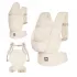 Kinderkraft ELARA Beige Ergonomikus Babahordozó 3 Hónapos Kortól 20kg-ig, Légáteresztő Len-Pamut Kivitel