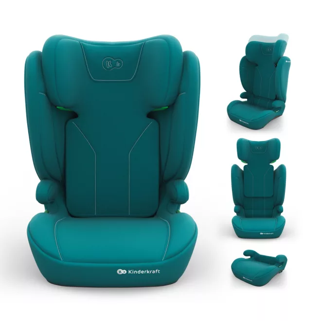 Kinderkraft Autósülés i-Spark 2 Plus i-Size (100-150cm) Zöld – NaturalBabyShop részletes termékkép és vásárlási információ