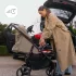 Kinderkraft Trig 3 Tray Velvet Mocca Sportbabakocsi – CLICK & FOLD Egykezes Összecsukással, 22kg-ig