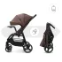 Kinderkraft Trig 3 Tray Velvet Mocca Sportbabakocsi – CLICK & FOLD Egykezes Összecsukással, 22kg-ig
