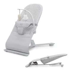 Kinderkraft Mimi Light grey Hintázó Pihenőszék 9kg-ig – 3 Fokozatú Háttámlával, Összecsukható Kialakítással