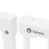Lionelo Truus Slim Fehér 75-105cm Gyermekvédő Korlát - Állítható, Stabil Biztonsági Kapu Otthonra