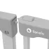 Lionelo Truus Slim Grey Biztonsági Gyermekrács 75–105cm – Egykezes Nyitással, Alacsony Küszöbbel és 2x10cm Toldóval