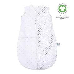   Motherhood Muszlin BIO Baba Hálózsák Rózsaszín és Fekete Pöttyös Minta 6-18 Hónapos Korosztály (Hőszigetelés Érték 0.5 TOG)