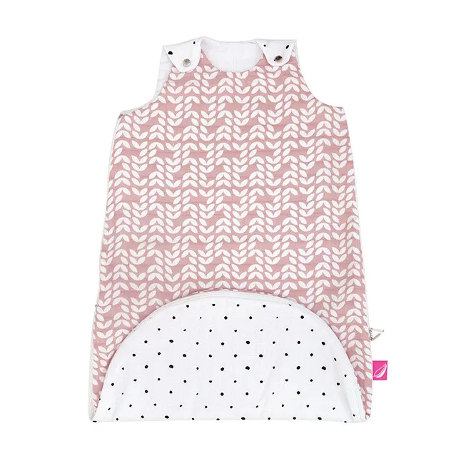 Motherhood ZIP-A-Round 2 az 1-ben Muszlin Hálózsák Bézs Pink Classics 3-18 hó 0.5 TOG - Könnyű, Átmeneti, Cipzáras Kényelem