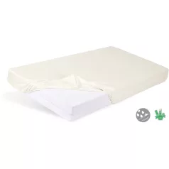   Babymatex Prémium Bambusz Vízálló Légáteresztő Gumírozott Matracvédő Lepedő Bézs Színben 60x120cm 