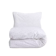   BabyMatex Csillagok Vízálló Jersey Babaágyneműhuzat 100x135cm + 40x60cm, Puha és Praktikus Kivitel