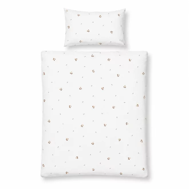 BabyMatex Mackó Vízálló Jersey Babaágyneműhuzat 100x135cm + 40x60cm, Puha és Praktikus Kivitel