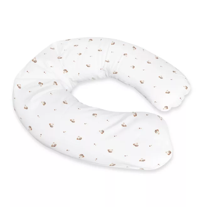 BabyMatex Szoptatós párna Relax Jersey 190cm Plüssmackó, Ergonomikus Támasz Terhességhez és Szoptatáshoz