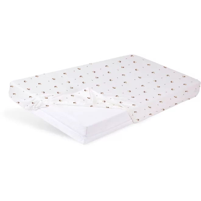 BabyMatex Plüssmackó Jersey Gumis Lepedő 60x120cm Babaágy Matrachoz