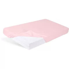   BabyMatex Púderrózsaszín Jersey Gumis Lepedő 60x120cm Babaágy Matrachoz
