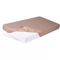   BabyMatex Dióbarna Jersey Gumis Lepedő 60x120cm Babaágy Matrachoz