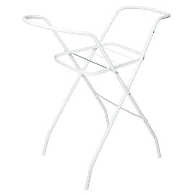 Maltex Kádtartó Állvány 100cm - Fehér, Összecsukható és Csúszásgátlós, Törölközőtartó Polccal a Kényelmes és Biztonságos Fürdetéshez