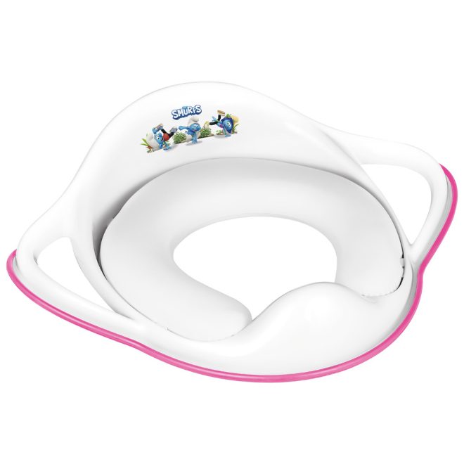 Maltex Hupikék Törpikék Puha WC Szűkítő Fogantyúkkal Pink - Kényelmes és Biztonságos WC-redukció Gyerekeknek, Biliről WC-re Szoktatáshoz