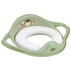   Maltex WC Szűkítő Fogantyúkkal Puha The Nature Buddies Sün - Zöld - Biztonságos és Kényelmes WC-Használathoz