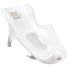 Maltex Csúszásgátló Betéttel Ellátott Fürdőkád Ülőke Zebra - Fehér – NaturalBabyShop részletes termékkép és vásárlási információ