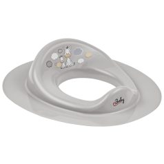   Maltex Zebra WC Szűkítő Grey - Kényelmes és Biztonságos WC-redukció Gyerekeknek, Biliről WC-re Szoktatáshoz