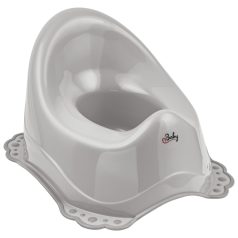   Maltex Csúszásmentes Bili Classic - Szürke - Könnyebb Szobatisztasághoz és Kényelmes Használathoz