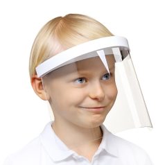   Maltex Gyermek Védő Arcpajzs 4 Éves Kortól - Könnyű, Kényelmes és Újrahasználható Arcmaszk, Univerzális Mérettel és Szemüveggel Is Használható