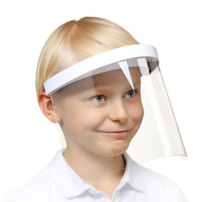 Maltex Gyermek Védő Arcpajzs 4 Éves Kortól - Könnyű, Kényelmes és Újrahasználható Arcmaszk, Univerzális Mérettel és Szemüveggel Is Használható