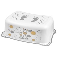   Maltex Csúszásmentes Zebra Fellépő - Fehér/szürke - Biztonságos Fellépéshez és Önálló Használathoz