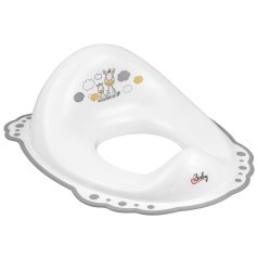   Maltex Csúszásmentes WC Szűkítő Zebra - Fehér/szürke - Biztonságos és Kényelmes WC-Használathoz