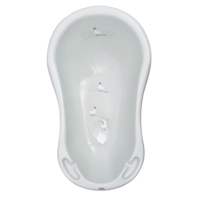 Maltex Bálna Minimal Babakád Leeresztő Dugóval 84cm - Sage Green, Ergonomikus és Csúszásmentes Kialakítás, Könnyen Tisztítható 0-36 Hónapos Korig