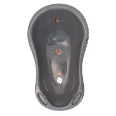   Maltex Lovacska Minimal Babakád Leeresztő Dugóval 84cm - Steel Grey, Ergonomikus és Csúszásmentes Kialakítás, Könnyen Tisztítható 0-36 Hónapos Korig