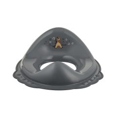   Maltex WC Szűkítő Fogantyúkkal Minimal Lovacska Steel Grey - Biztonságos WC-redukció Gyerekeknek, Biliről WC-re Szoktatáshoz