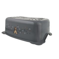   Maltex Csúszásmentes Fellépő Minimal Lovacska Steel Grey - Stabil Biztonsági Fellépő Gyerekeknek, WC-hez és Mosdóhoz