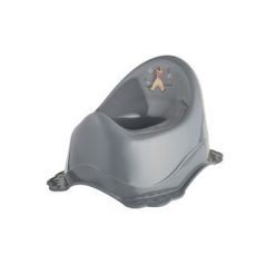   Maltex Csúszásmentes Bili Minimal Lovacska Dallamokkal Steel Grey - Stabil Talp, Motiváló Hang, Bilire Szoktatáshoz