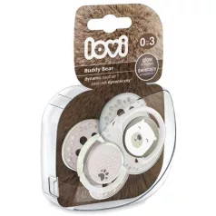   Lovi Szilikon Szimmetrikus Dinamikus Cumi Buddy Bear Újszülött Kortól 2 Hónapos Korig 2db - Nyugodt Komfort a Mindennapokra