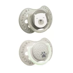   LOVI Buddy Bear Dinamikus Szilikon Cumisüveg Cumi 6-18 hónap 2db - Természetes Szopási Ritmus, Könnyű Etetéshez