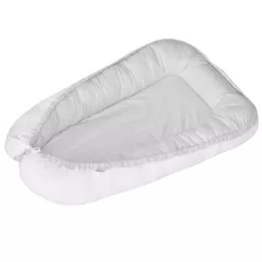   EKO White-Gray Kétoldalas Babafészek - Puha, Körülölelő Pihenőhely Kisbabáknak