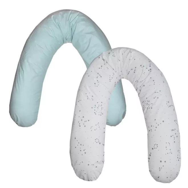 EKO Szoptatós Párna Mentol 180cm - Ergonomikus Támasztópárna Szoptatáshoz és Pihenéshez, Kényelmes Kialakítással