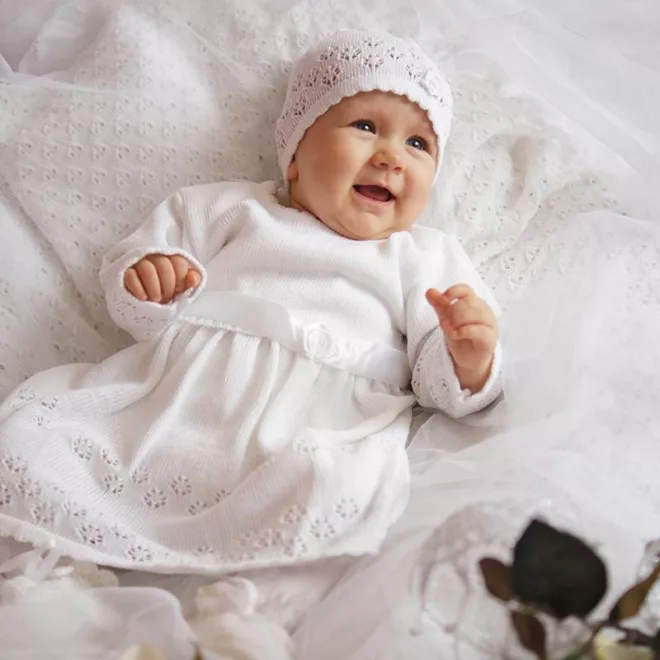 Eko Keresztelő Szett Lányoknak 62-es Méret – NaturalBabyShop részletes termékkép és vásárlási információ