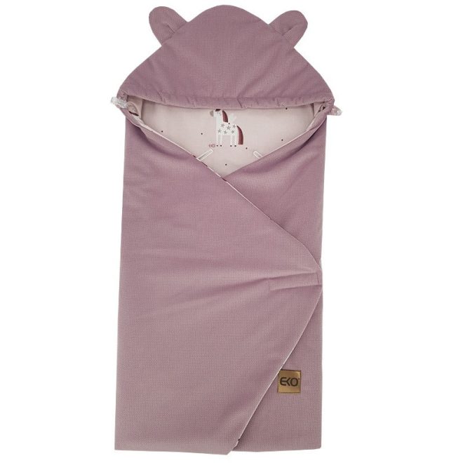 EKO Velvet Unikornis Lábzsák Autósülésbe 110x100cm - Meleg, Puha, Téli Védelem