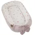 EKO Beige Meadow Pamut Velvet Babafészek 90x60cm - Puha, Kétoldalú Komfort Nyugodt Pihenéshez