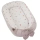 EKO Beige Meadow Pamut Velvet Babafészek 90x60cm - Puha, Kétoldalú Komfort Nyugodt Pihenéshez