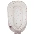 EKO Beige Meadow Pamut Velvet Babafészek 90x60cm - Puha, Kétoldalú Komfort Nyugodt Pihenéshez
