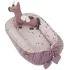 EKO Unicorn Pamut Velvet Babafészek 90x60cm - Puha Unikornisos Babafészek Nyugodt Pihenéshez