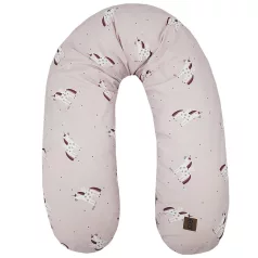   EKO Velvet Szoptatós Párna Unicorn 180cm - Puha és Ergonomikus Támasztópárna Szoptatáshoz, Kényelmes Tartással