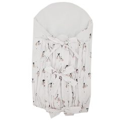   EKO Bebújós Takaró Pamutból Kókusszal Cherry 75x75cm - Biztonságos Pólyázáshoz és Nyugodt Pihenéshez