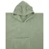 EKO Pamut Poncsó Kapucnival és Fülekkel Olive Green 75×120cm - Puha Fürdőponcsó Gyerekeknek, Gyors Száradás, Kényelmes Viselet
