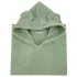 EKO Pamut Poncsó Kapucnival és Fülekkel Olive Green 75×120cm - Puha Fürdőponcsó Gyerekeknek, Gyors Száradás, Kényelmes Viselet