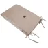 EKO Velvet Bees Beige Kiságyvédő 180x35cm - Puha Velvet Felület, Méhecskés Mintával a Kényelmes Pihenéshez