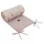 EKO Velvet My Farm Powder Pink Kiságyvédő 180x35cm - Puha, DEKOratív Babaágy Védő Vidéki Mintával